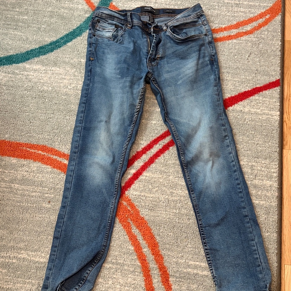 Kenneth Cole Skinny Jeans - Medium Blue Wash